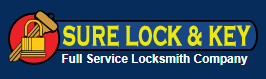 Sure Lock and Key, Locksmith logo