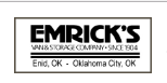 Emricks Van and Storage logo