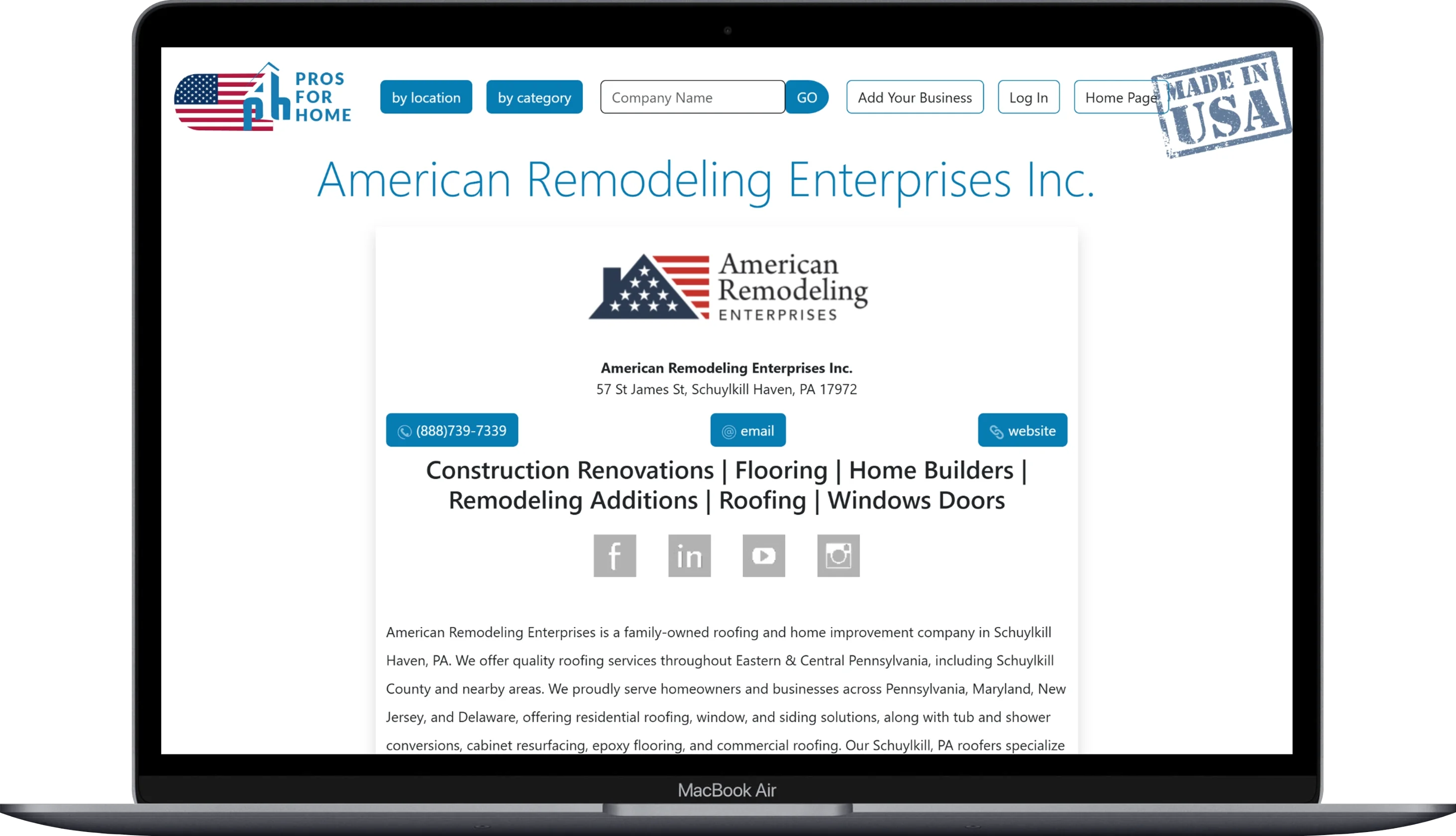 pros for home listing sample 1